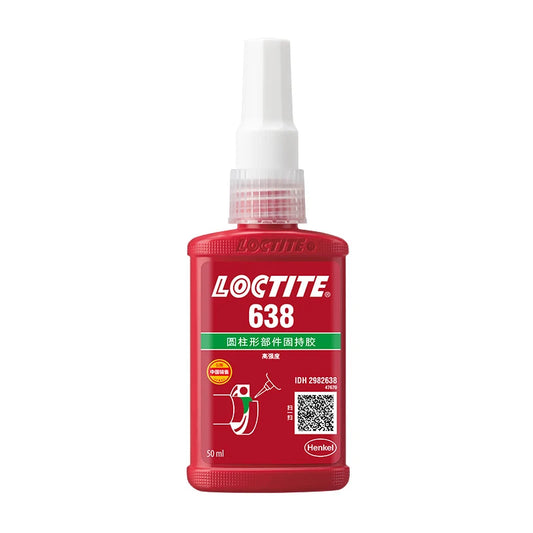 China Supplier Wholesale High Strength Fast Curing Loctite 638 50ml Cylindrical Retaining Compound Glue for Metal Bearing Baise