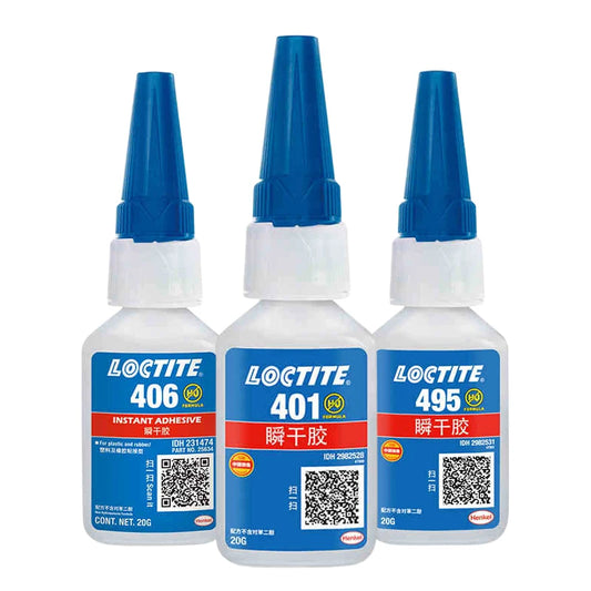 China Manufacturer Direct Sale Metal Plastic Fast Drying Instant Adhesive Loctite 401 406 495 Clear Cyanoacrylate Super Glue