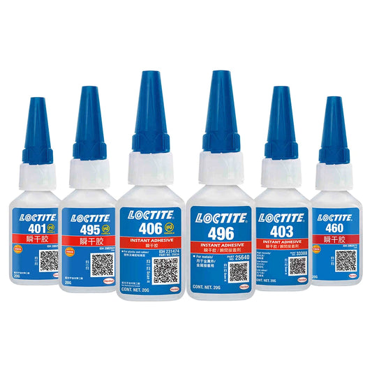 Glue Manufacturer Direct Sale 20g Loctite 401 403 406 460 495 496 Bonding Metal Plastic Rubber Cyanoacrylate Super Glue