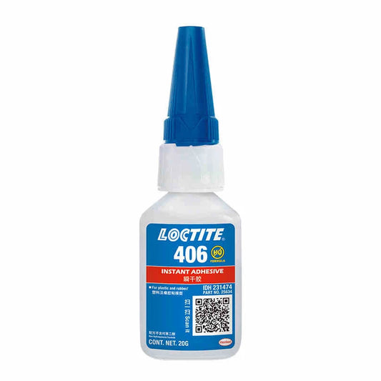Cyanoacrylate Glue Manufacturer Direct Sale High-temperature Resistant Loctite 406 20gr Instant Super Glue for Rubber Plastic