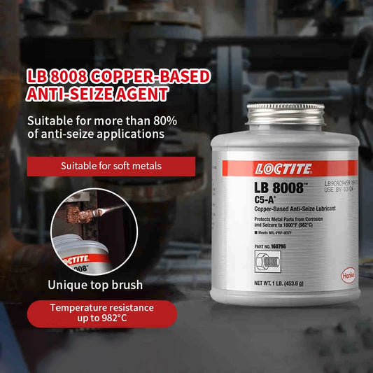 Corrosion Resistant Loctite LB 8008 C5-A 453.6g High-temperature Resistant Copper-Based Anti-Seize Lubricant for Bolts Studs