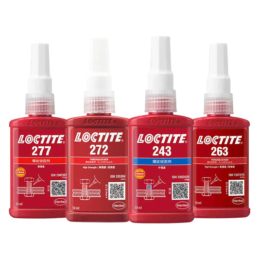 Direct Sale Loctite 243 263 272 277 50ml High-temperature Resistant Low Medium High Strength Screw Sealant Anaerobic Adhesive