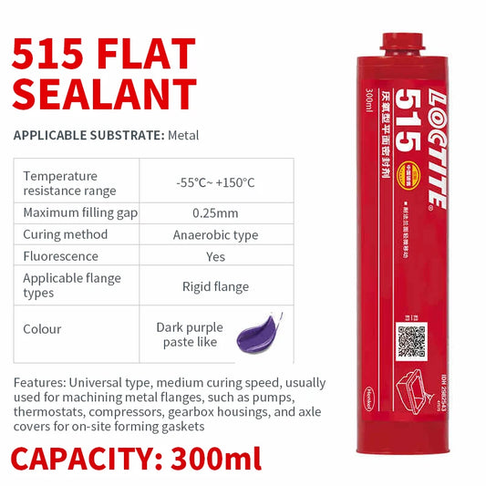 High Temperature Resistance Loctite 515 300ml Replacement Gasket Flat Sealant Anaerobic Adhesive for Steel Flange Compressor