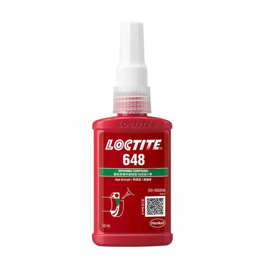 High Strength Low Viscosity Fast Curing Loctite 648 50ml Anti-loosening Retaining Glue Anaerobic Adhesive for Metal Surface