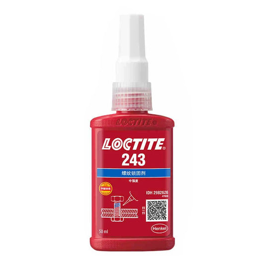 China manufacturer direct sale Medium Strength Detachable Loctite 243 Blue Liquid Thread Locking Glue for Various Metal Fastener